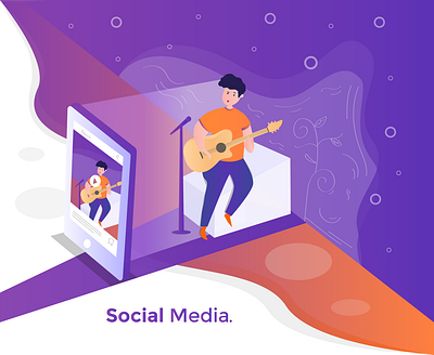 Social Media Story animation branding charachter daily ui flat flat design graphic design illustration illustrator isometric design social media ux design vector