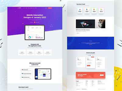 App landing page