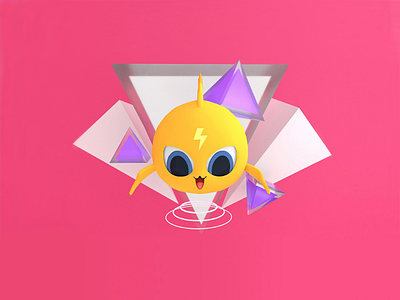 New Fish IP - Pink - Wow! ip 3d ui illustration