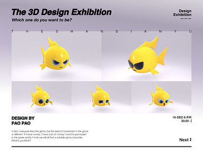 The fish family 3d ip ui