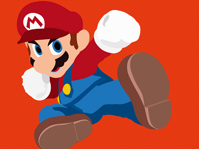 #01 Mario – Super Smash Bros. Ultimate illustrator nintendo