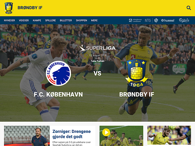 Brøndby IF Website redesign