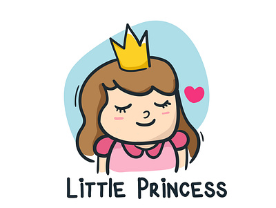 Little Princes "Hand Drawn Logo Style" animal logo cartoon logo commision work cutelogo design logo logo toons logodesign logogram mascotlogo