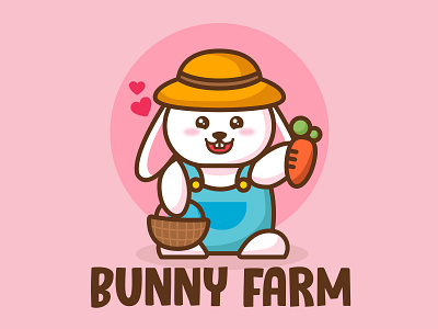 Bunny Farm "Cartoon Logo"