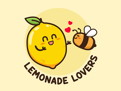 Lemonade Lovers "Cartoon Logo" animal logo cartoon logo commision work cute logo cutelogo logo logodesign logogram logotoons mascotlogo