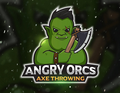 Anggry Orc "Esport Logo" animal logo cartoon logo commision work design esport logo illustration logo logodesign logogram mascotlogo