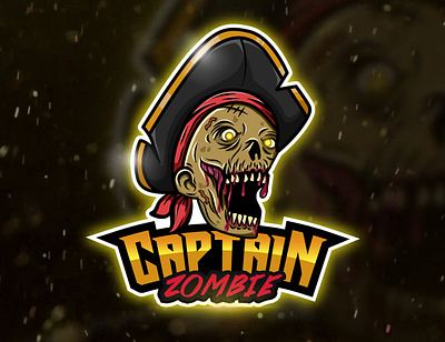 Captain Zombie "Esport Logo" cartoon logo commision work esport logo esportlogo illustration logo logodesign logogram mascotlogo vector