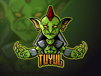 Esports Logo Goblin branding commision work design esports logo illustration logo logodesign logogram mascotlogo twitch logo vector