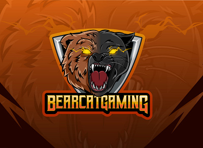 Bear Panther Esport Logo animal logo cartoon logo commision work esport esport logo esportlogo logo logodesign logogram mascotlogo