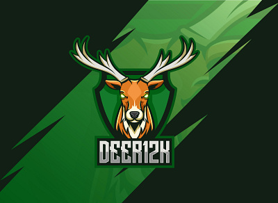 Deer Esports Logo animal logo commision work deer logo esport esport logo esportlogo esports logo logo logodesign mascotlogo streamerlogo twitch logo vector