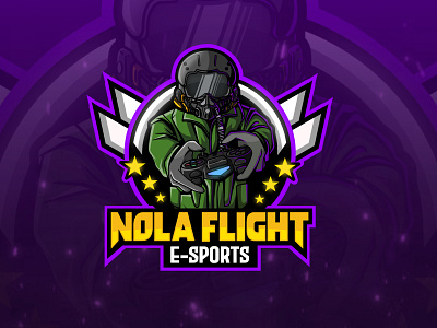 Jet Figgter Pilot Esports Logo