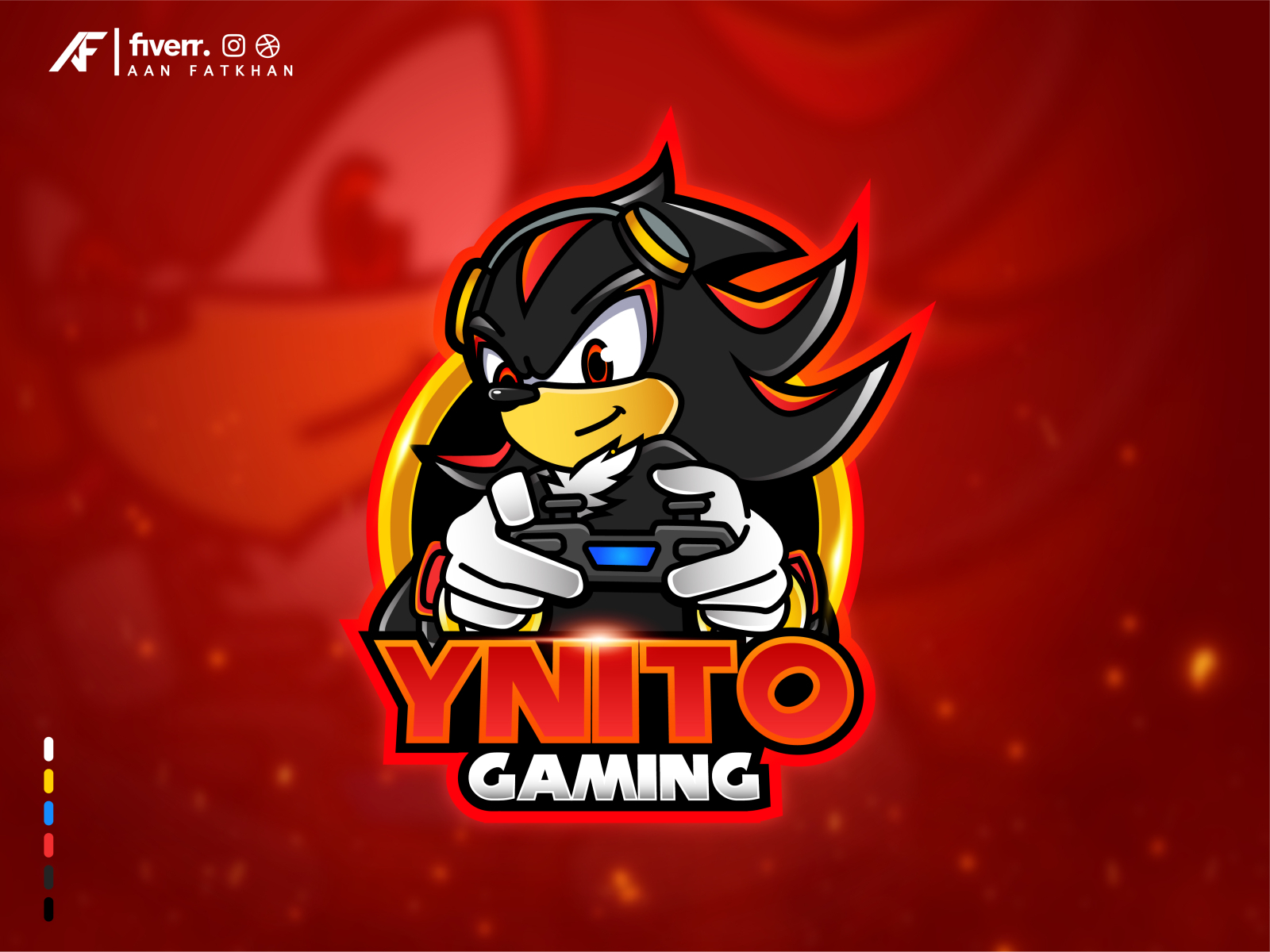 Premium Vector | Shadow gamer esport mascot logo design