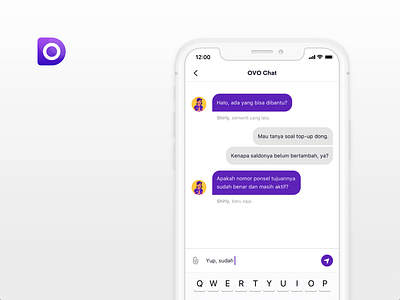 OVO Chat app chat customer-service mobile ovo-design product-design quarantine stayhome