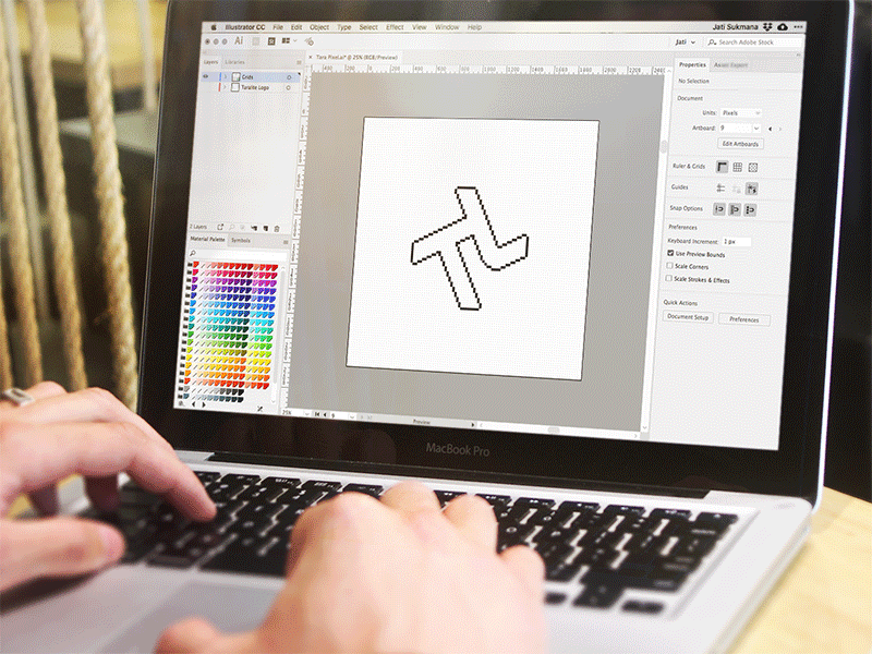 Taralite Logogram Pixel Art Interpretation pixel art taralite wip