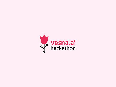 Spring Hackathon branding design flower graphic design hackathon kirichenkodesign logo vector