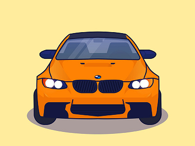 Car flat design illustration