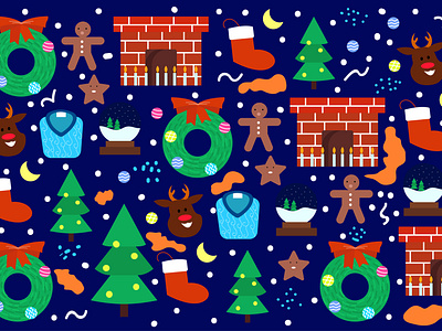 Christmas Pattern decoration background