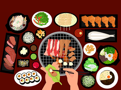 Korean Bbq by Griyolabs on Dribbble