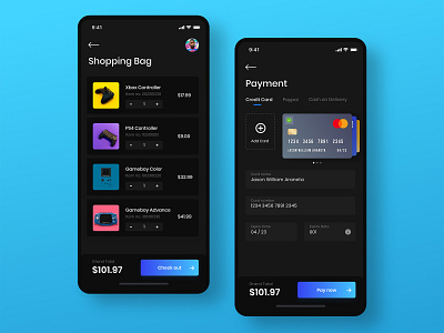 Daily UI #2 - Credit Card Check Out app app design checkout credit card daily ui 002 daily ui challenge dailyui design payment shopping bag ui uidesign uiux ux