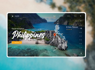 Landing Page - Daily UI #3 daily ui 003 daily ui challenge dailyui design home screen homepage homepagedesign landingpage philippines tour tourism travel ui uiux ux webdesign website website design