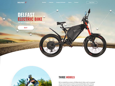 Delfast electric bike bike delfast webdesign website