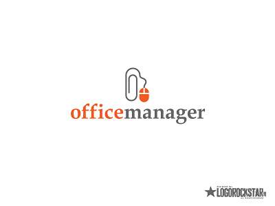 Office Manager branding assistant clip logo manager mouse office