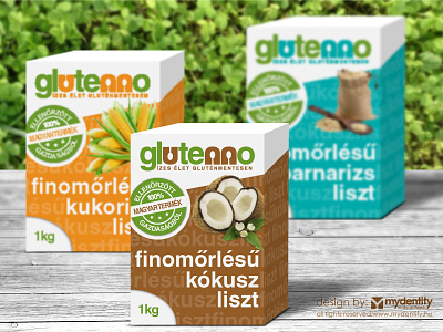 Glutenno glutenfree product range branding