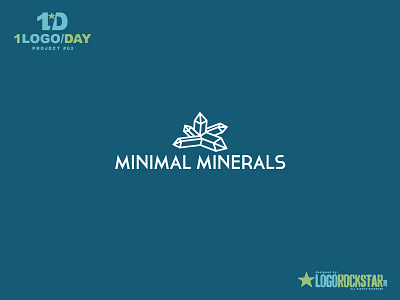 Minimal Minerals / 1 logo a day project #02 a day logo mineral minimal