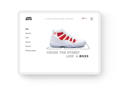 Sneakers eShop - BATA cart e commerce ecommerce fashion inspiration shoe shop sneaker sneakers