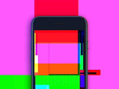 ₲ Ⱡ ł ₮ ₵ Ⱨ Ɇ Đ 3d abstract future glitch iphone mockup pattern random