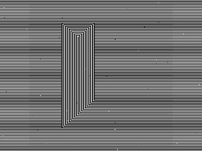 Letter L, 36daysoftype 2020 36days 36daysoftype 36daysoftype l 36daysoftype07 abstract geometry black white geometric abstraction geometrical type graphic design hypnotic kinetic typography letter l op art opart optical illusion striped lines trippy visual effect