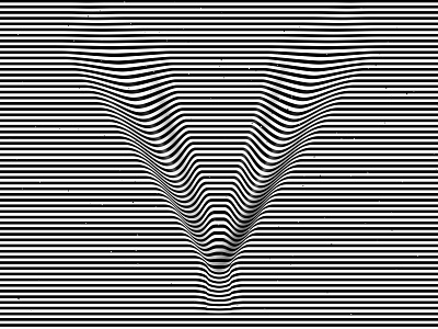 Letter V, 36daysoftype 2020 36days 36daysoftype 36daysoftype v 36daysoftype07 abstract geometry black white geometric abstraction geometrical type graphic design hypnotic kinetic typography letter v op art opart optical illusion striped lines trippy visual effect