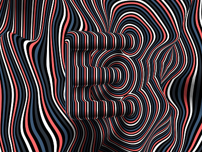 Letter “E”, 36daysoftype 2021 36days 36daysoftype 36daysoftype e 36daysoftype08 3d abstract distortion color geometrical type graphic design hypnotic kinetic typography letter e op art opart optical illusion psychedelic abstraction striped trippy visual effect
