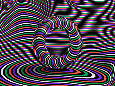 Letter “O”, 36daysoftype 2021 36days 36daysoftype 36daysoftype o 36daysoftype08 abstract distortion color geometrical type graphic design hypnotic kinetic typography letter o op art opart optical illusion psychedelic abstraction striped trippy visual effect