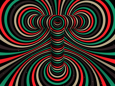 Letter “T”, 36daysoftype 2021 36days 36daysoftype 36daysoftype t 36daysoftype08 abstract distortion color geometrical type graphic design hypnotic kinetic typography letter t op art opart optical illusion psychedelic abstraction striped trippy visual effect