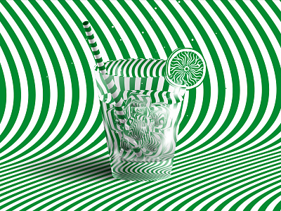 Glass abstract abstraction color glass graphic design green hypnotic illustration kinetic montreux jazz festival music op art opart optical illusion psychedelic striped trippy visual effect