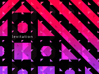 Levitation conceptual artwork geometric pattern geometry gradient cover graphic design halftone levitation magic mystery striped lines triangles visual art