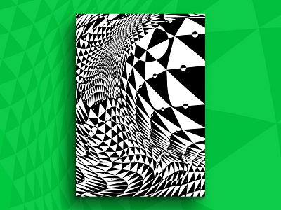 Op art skins (1) artist black white texture branding digital graphics graphic design modern poster op art optical illusion pattern visual effect