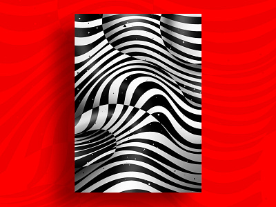 Op art skins (3) artist black white texture branding digital graphics graphic design modern poster op art optical illusion pattern visual effect