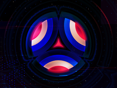 Reactor 3d object abstract circle color symbol digital graphics future futuristic sign game ui geometric art graphic design user interface ux designer visual effect