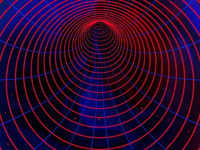Wormhole abstract geometry color art digital graphics future futuristic portal geometric space graphic design op art optical illusion sci fi science portal visual effect