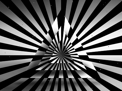 Triangles abstract background black and white digital graphics geometric texture graphic design hypnotic kinetic geometry op art optical illusion striped rays triangle visual effect