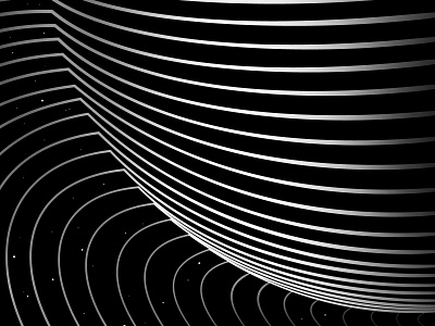 Planet abstract planet abstraction black and white cosmic space graphic design illustration kinetic op art optical illusion science striped visual effect