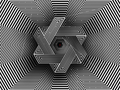 Cube-shuttle abstract abstraction background black white cube geometric geometrical geometry graphic design hexagon impossible shape kinetic op art optical illusion striped symbol texture visual effect