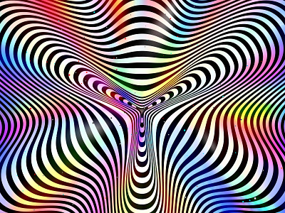 Holographic abstract abstraction background color geometric geometrical geometry graphic design holographic hypnosis hypnotic kinetic op art optical illusion striped texture trippy visual effect wave wavy
