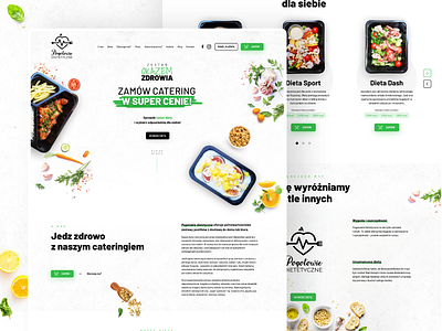 Pogotowie-Dietetyczne - Diet catering🍏 design landingpage onepage project ui uiux ux webdesign website website design