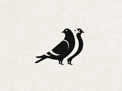 pigeon bird creative design logo original design pigeon silhouette smart logo unique