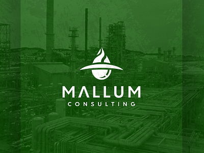 Mallum Consulting combination consulting gas logo mark oil
