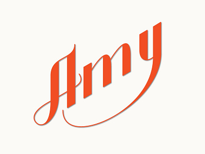 Amy - Updated custom lettering type