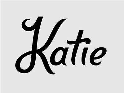 Katie – Just for fun. lettering